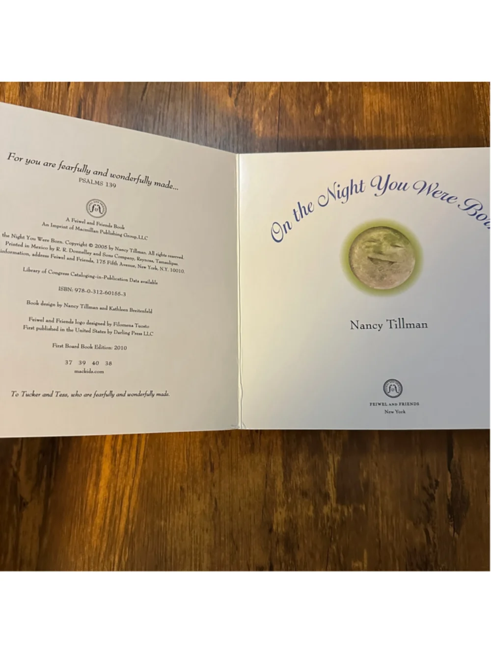 On the Night You Were Born Board Book Nancy Tillman Feiwel & Friends